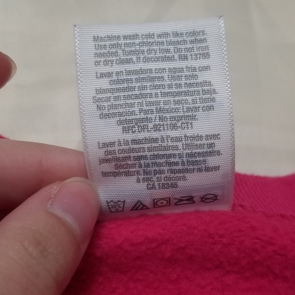 Vtg Pink Hummingbird Crewneck - Picture 9 of 9